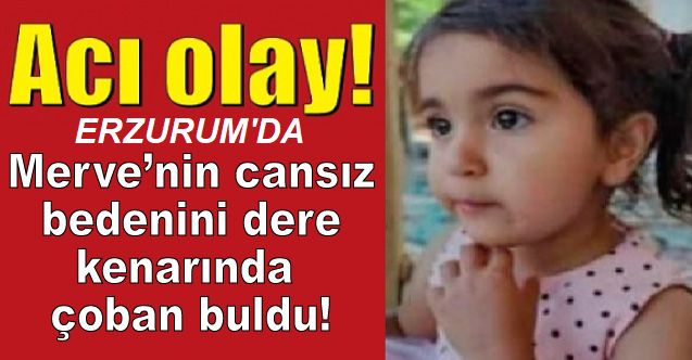 Erzurum'da Küçük kızın cansız bedenini çoban buldu