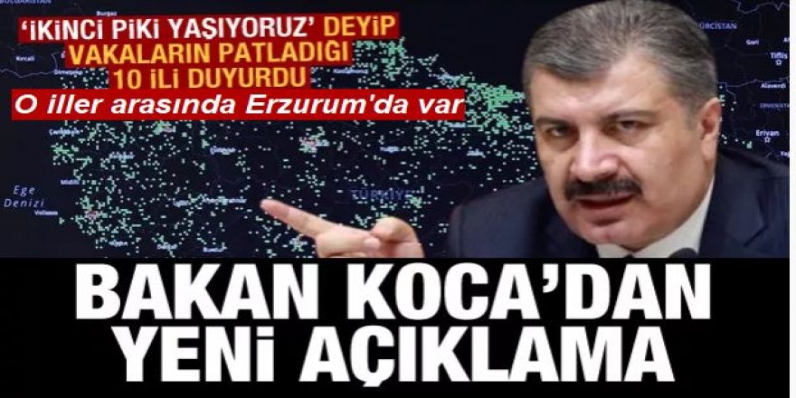 Bakan Koca resmen duyurdu! İşte o 10 il