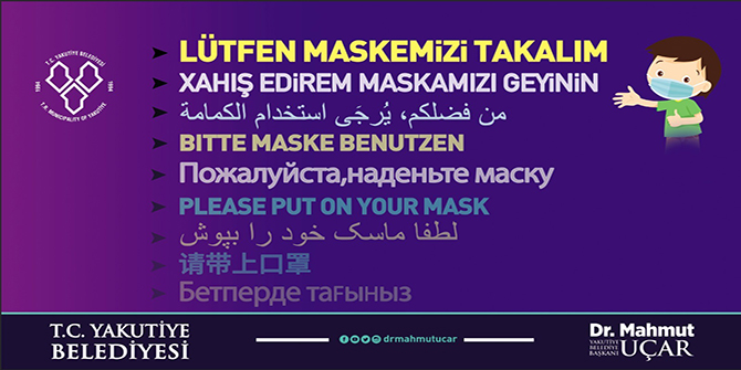 Başkan Uçar’ın maske hassasiyeti