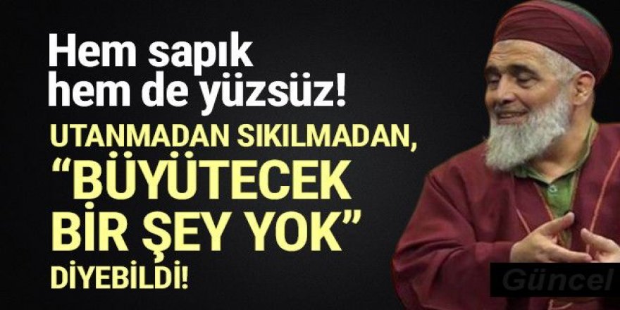 Çocuğa istismardan tutuklanan tarikat lideri: Büyütülecek bir şey yok