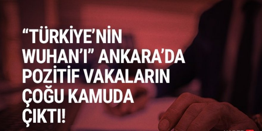 ''Ankara'da pozitif vakaların çoğu kamuda''