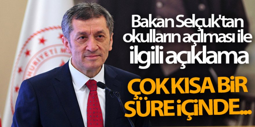 Selçuk'tan okulların açılması ile ilgili açıklamalar