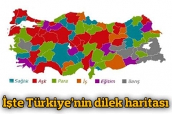 İşte Türkiye'nin dilek haritası