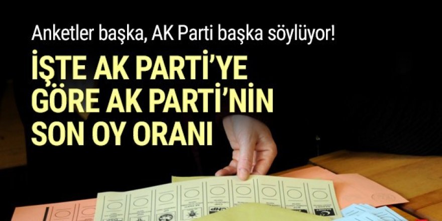 İşte AK Parti'nin son oy oranı