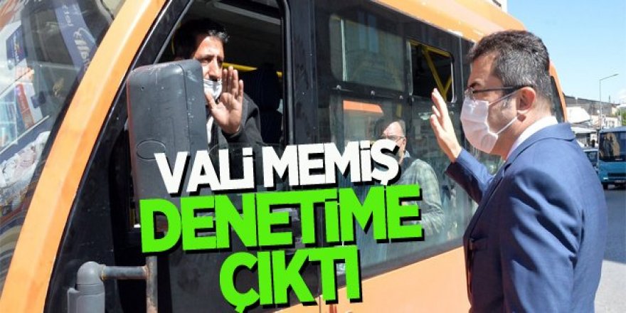 Vali Memiş, maske denetimi yaptı