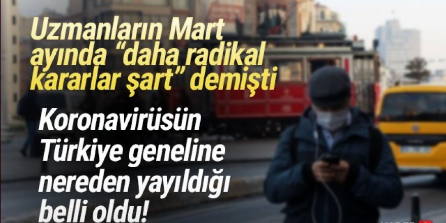 ''Salgın İstanbul’dan Anadolu’ya yayıldı''