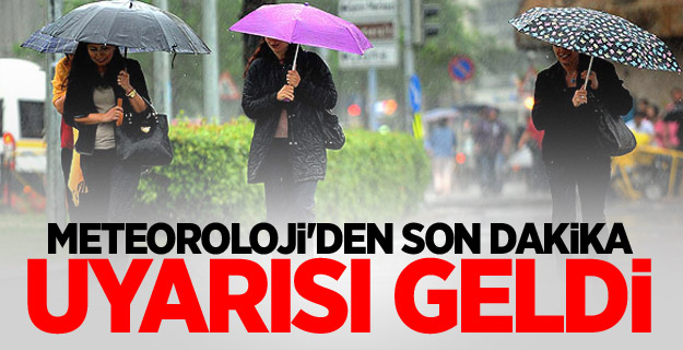 Meteoroloji saat verip 8 ili uyardı!