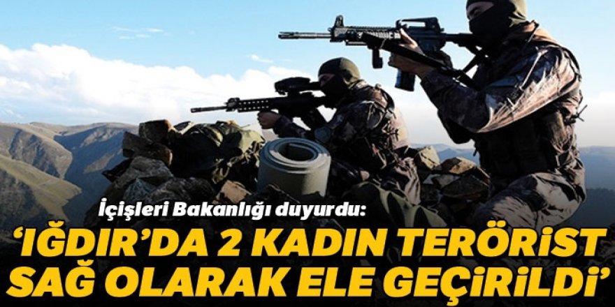 Jandarmanın sıkı takibi sonucu Iğdır'da 2 terörist sağ ele geçirildi