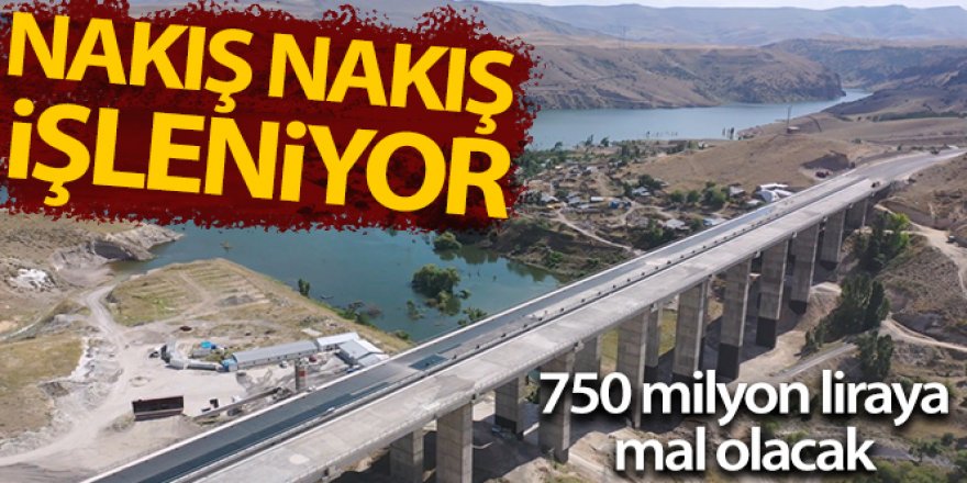 750 milyon liralık Sarıkamış-Horasan yolu nakış gibi işleniyor