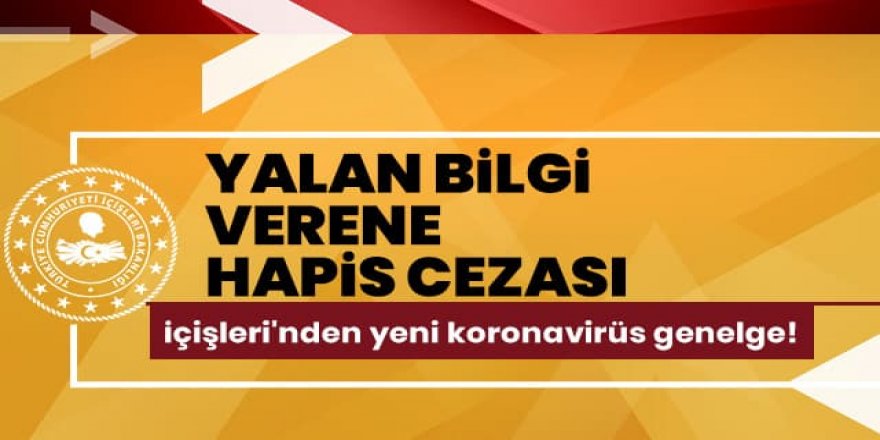 Temasları hakkında eksik/yalan beyanda bulunan Kovid-19 tanılı kişiler hakkında işlem yapılacak