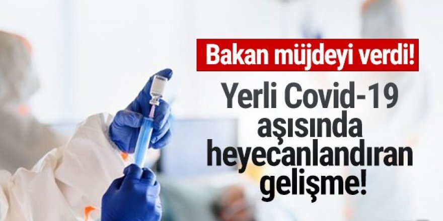 Türkiye'nin Covid-19 aşısında heyecanlandıran gelişme!