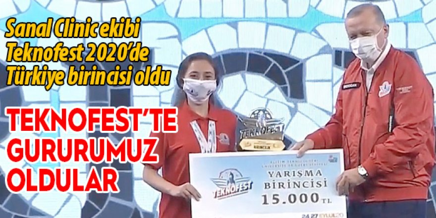 Sanal Clinic ekibi Teknofest 2020’de Türkiye birincisi oldu