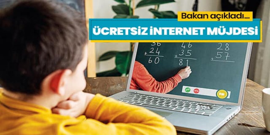 Bakan Karaismailoğlu'ndan ücretsiz internet müjdesi