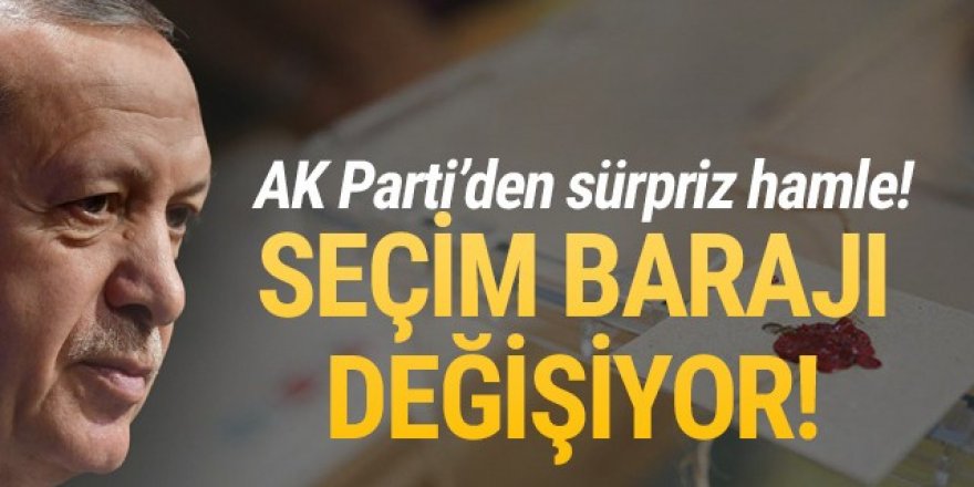 Seçim kanununda barajı düşürme hazırlığı