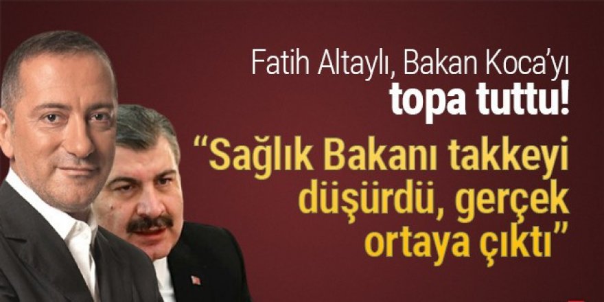 Fatih Altaylı'dan gerçek vakaların saklanması ile ilgili şoke eden iddia