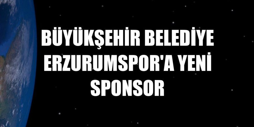 Erzurumspor'a yeni sponsor