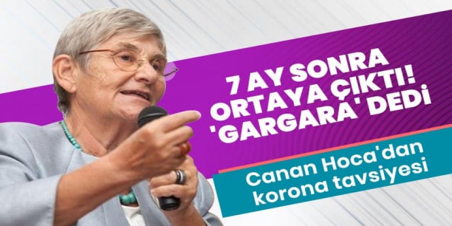 Canan Karatay'dan korona tavsiyesi: Sabah-akşam karbonatlı suyla gargara