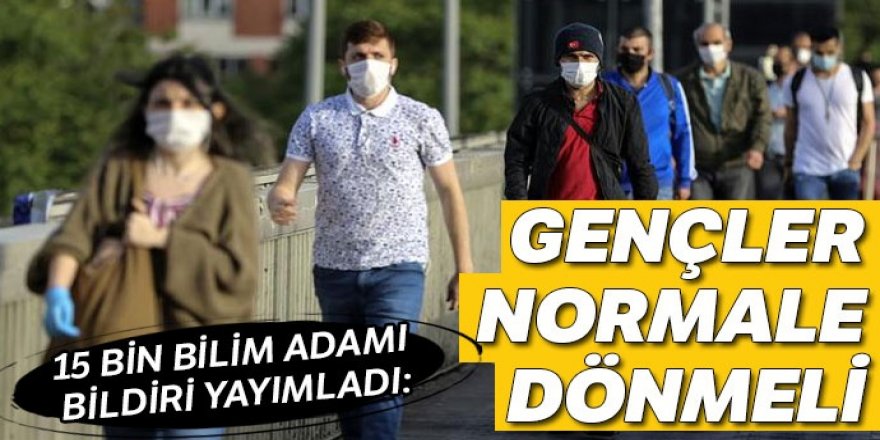 Sınırlama karşıtı uzmanlar: Genç ve sağlıklılar normale dönsün