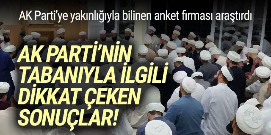 Optimar'ın tarikatlar anketinden dikkat çeken sonuç