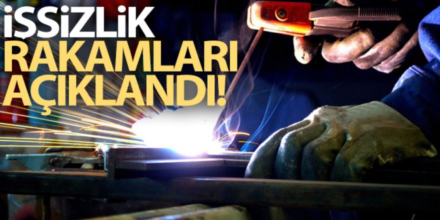 İşsizlik rakamları açıklandı