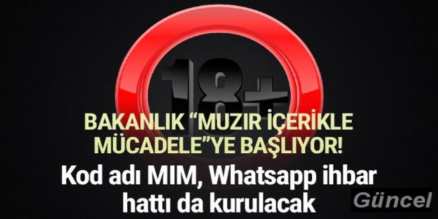 Bakanlık ''Muzır İçerikle Mücadele Programı'' başlatılıyor