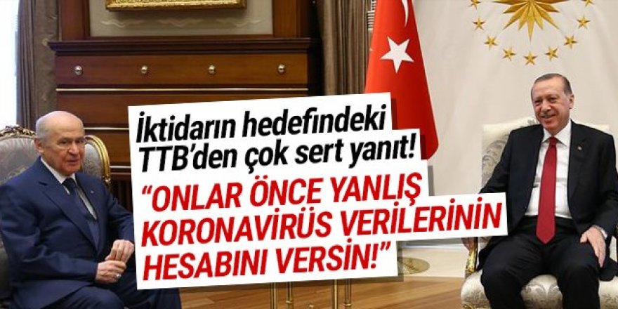 TTB'den AK Parti ve MHP'ye rest: Önce yanlış verilerinin hesabını versinler