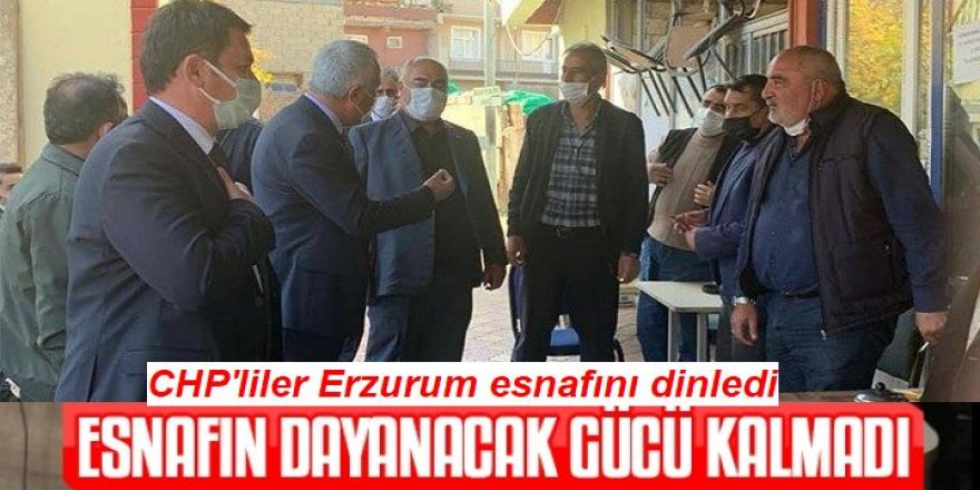 Erzurum'da Esnafın gücü kalmadı