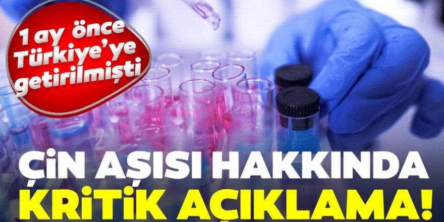 Çin aşısında sorun yok! Alman aşısına başlanıyor