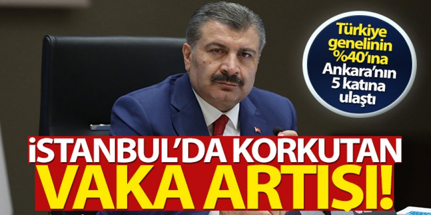 Bakan Koca açıkladı! İstanbul'da korkutan vaka artışı