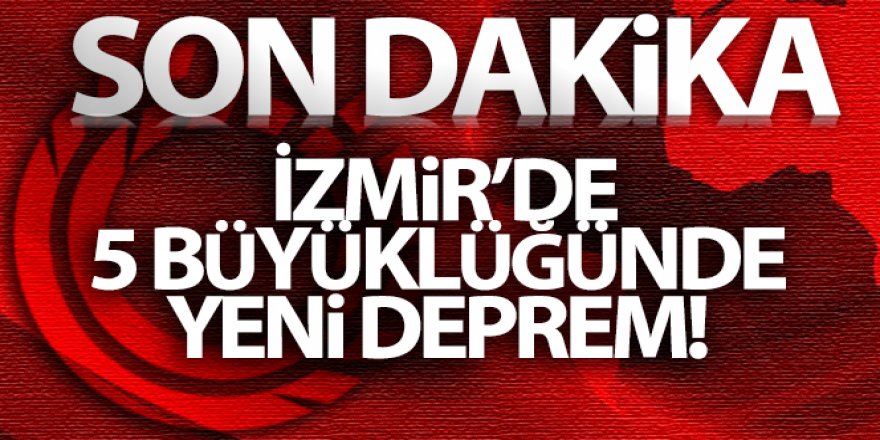 Ege Denizi'nde 5 büyüklüğünde deprem