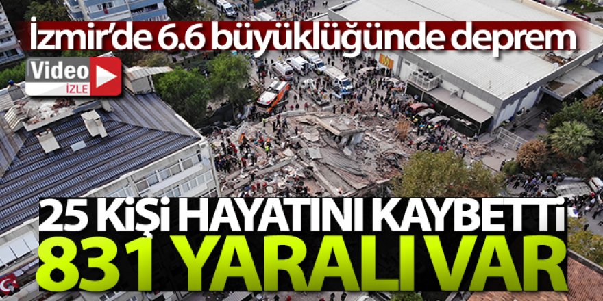 İzmir'de 6.6 büyüklüğünde deprem!