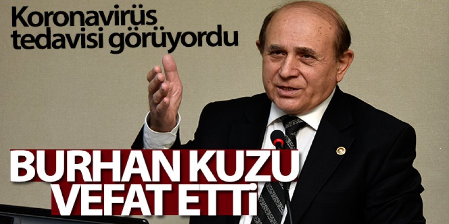 Prof. Dr. Burhan Kuzu, koronavirüs nedeniyle vefat etti