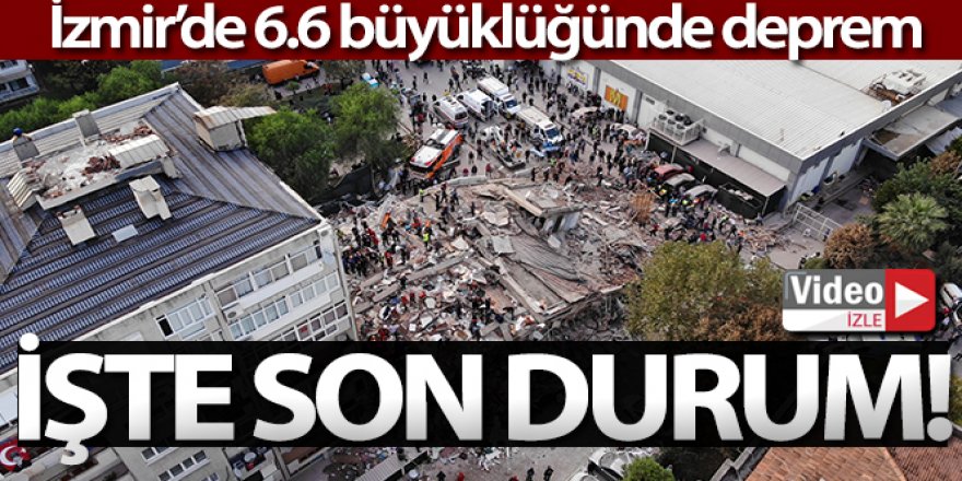 İzmir'de 6.6 büyüklüğünde deprem!