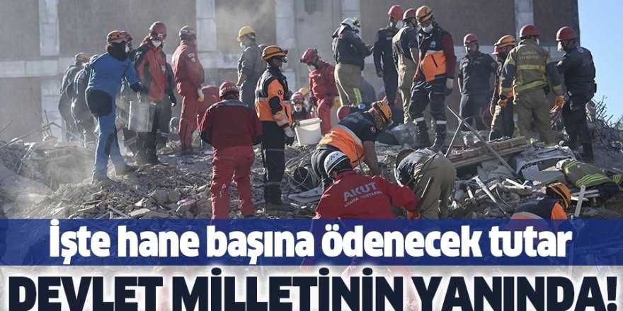 İzmir'de depremzedelere hane başına 30 bin lira eşya yardımı