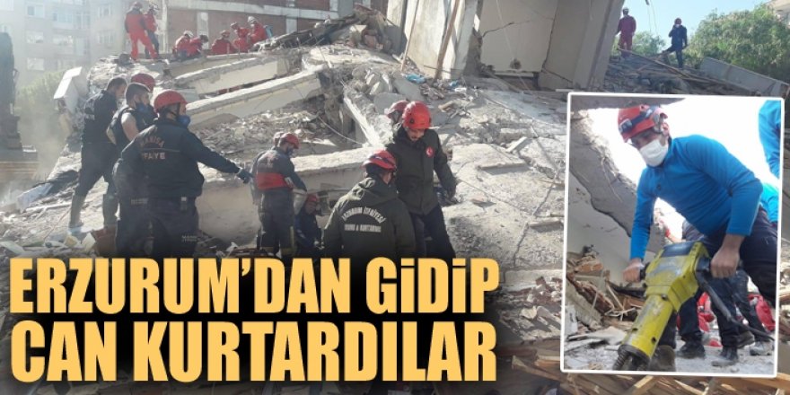 Erzurum'dan gidip can kurtardılar