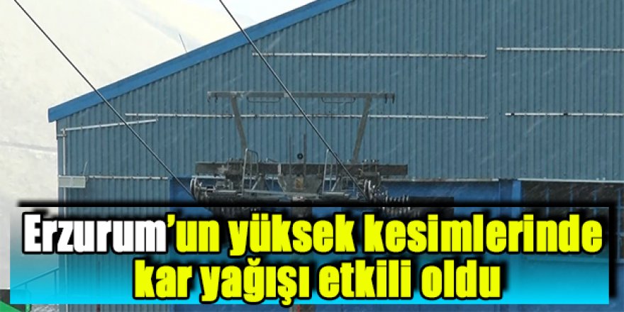 Doğu’da yüksek kesimlerde kar yağışı etkili oldu