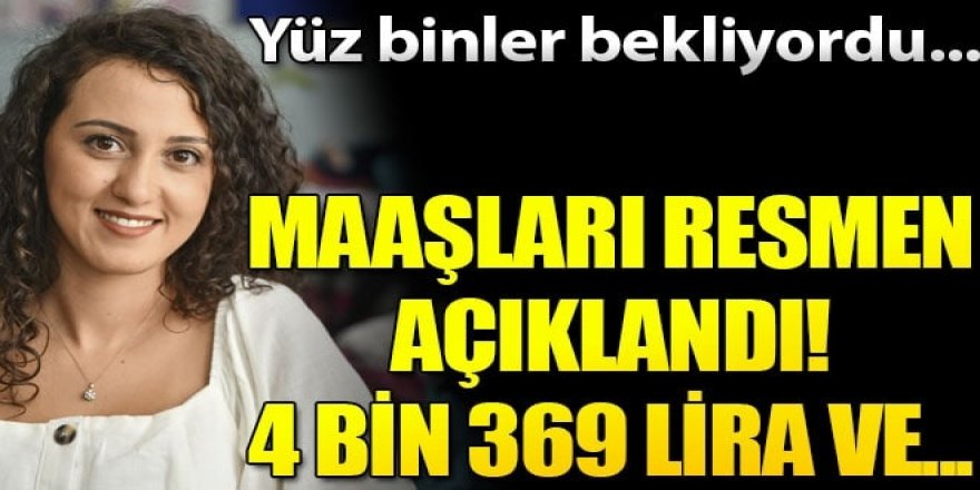 MEB resmen açıkladı! 4 bin 369 lira...