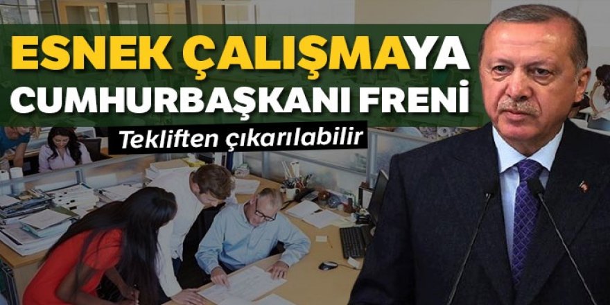 'Esnek çalışma'ya Cumhurbaşkanı freni