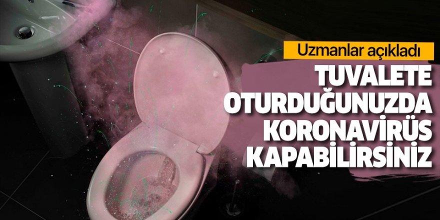 Tuvalete oturduğunuzda corona virüs kapabilirsiniz!