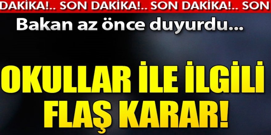 MEB resmen duyurdu! Pazartesi başlıyor...