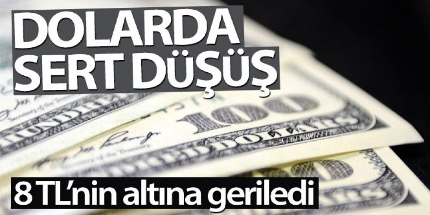 Dolarda sert düşüş