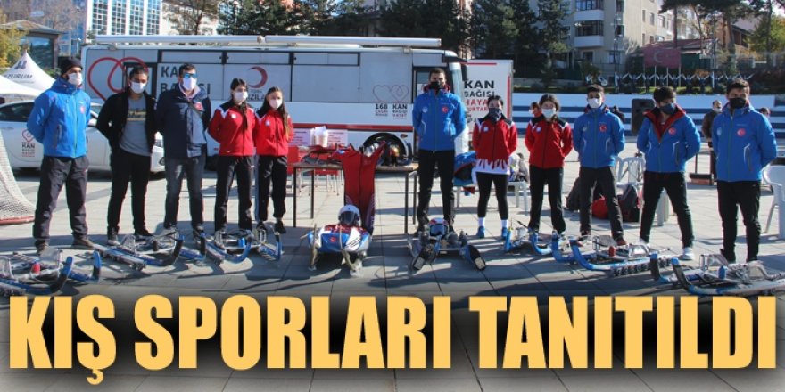 Erzurum'da 7 farklı branşta kış sporları tanıtıldı
