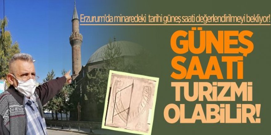 Erzurum'daki güneş saati değerlendirilmeyi bekliyor!