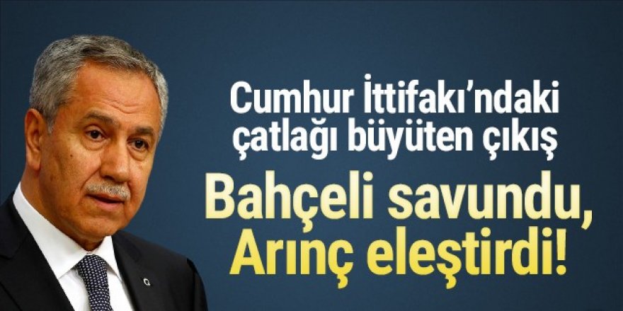 Arınç'tan şimdi de Alaattin Çakıcı çıkışı