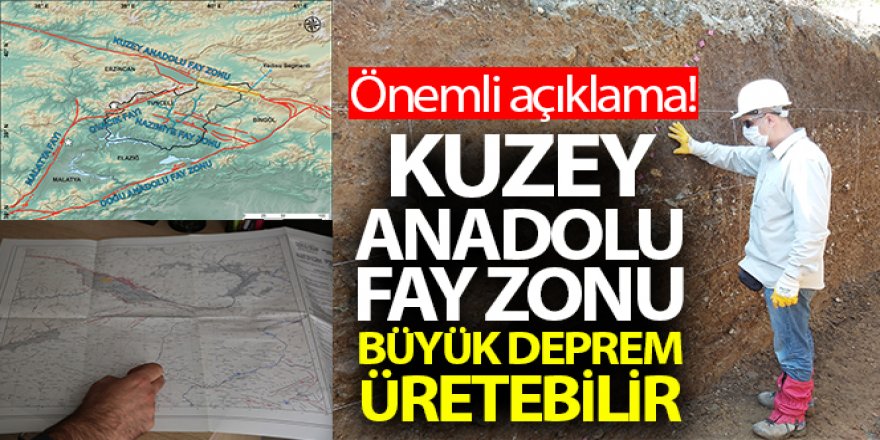 Kuzey Anadolu fay zonu büyük bir deprem üretebilir