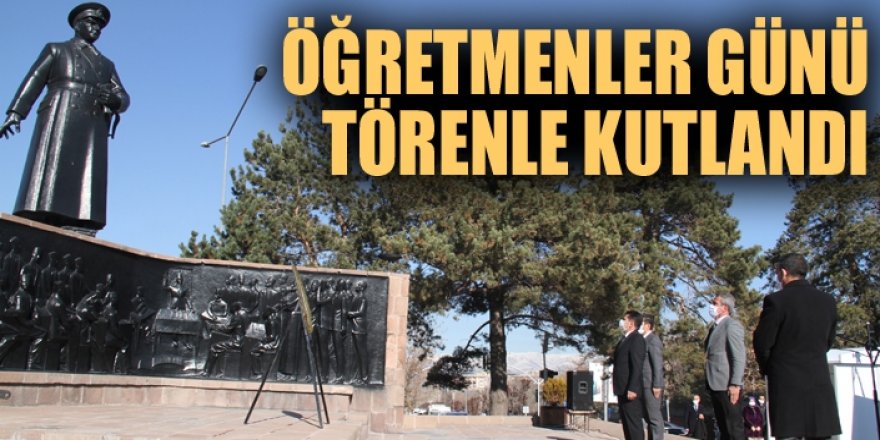 Erzurum'da Öğretmenler Günü törenle kutlandı