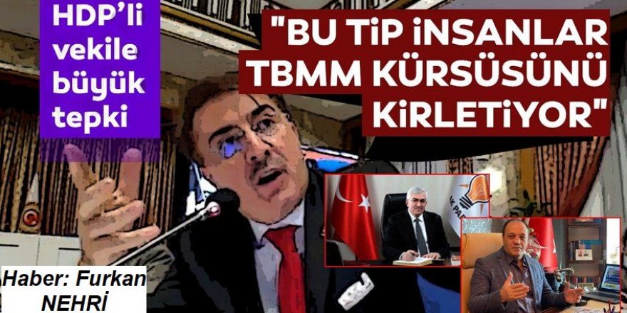 HDP’li vekile büyük tepki