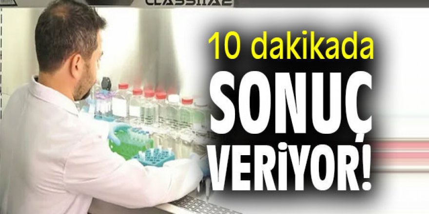 Erzurum'da üretildi: Bu test 10 dakikada sonuç veriyor