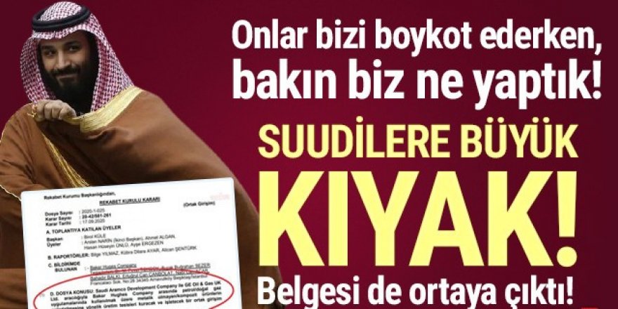 Türk ürünlerini boykot eden Suudilere büyük kıyak
