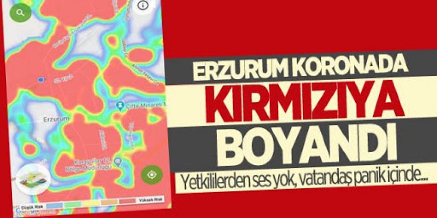 Erzurum da kıpkırmızı!